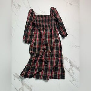J. Crew Plaid Dress with Long Sleeves